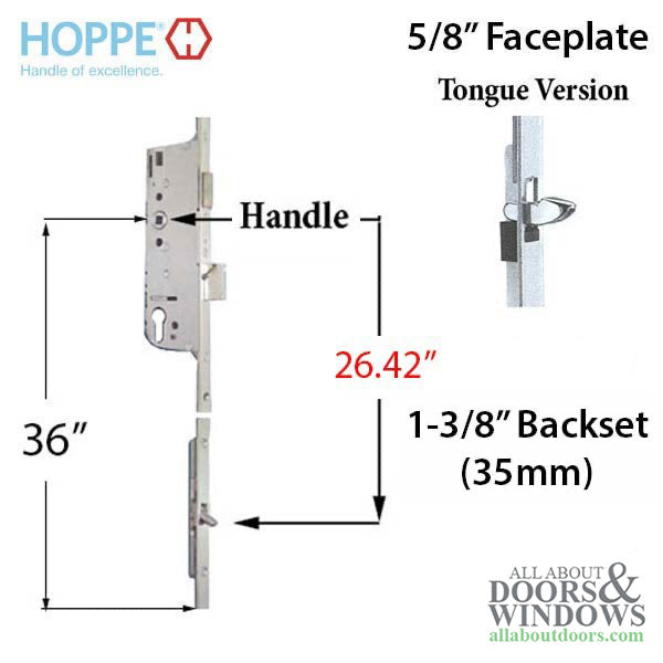 Hoppe HLS9000 16mm Manual 35/92 Gear with Tongue at 26.42
