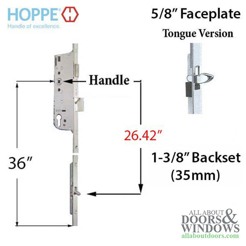 Hoppe HLS9000 16mm Manual 35/92 Gear with Tongue at 26.42
