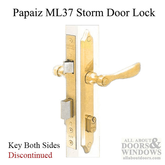 UNAVAIL. Papaiz Ml37 Storm door Lock - Replacement Avail.