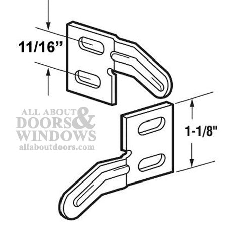 Aligner, Bi-Fold Door, Surface Mount - 11/16 inch - Aligner, Bi-Fold Door, Surface Mount - 11/16 inch