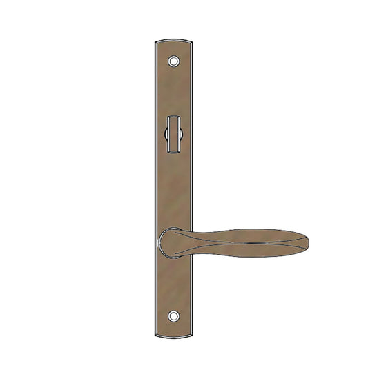 Truth Sentry Lock Handle Set, Classic, Decorative finishes over Brass, Antique Brass