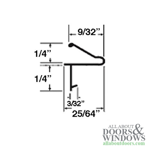 7 Foot Weather Seal for Casement and Awning Windows - 7 Foot Weather Seal for Casement and Awning Windows