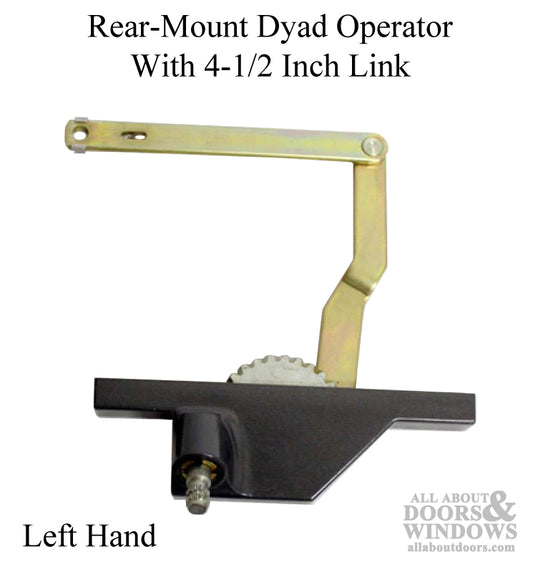 Rear Mount Dyad Operator, 4-1/2 inch holes, LH- C. Brz