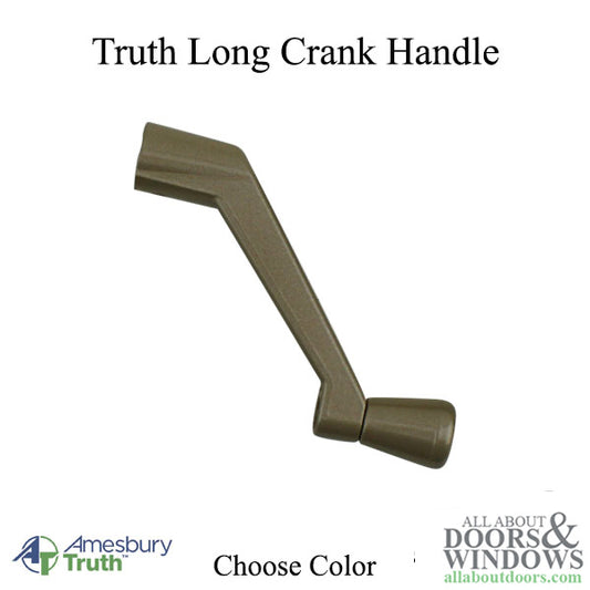 Amesbury Truth Long Length Crank Handle For Casement and Awning Windows 11/32 Inch Spline