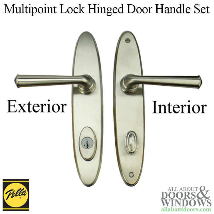 Pella Locus Active Hinged Door Handle Set Trim for Multipoint Lock - Pella Locus Active Hinged Door Handle Set Trim for Multipoint Lock