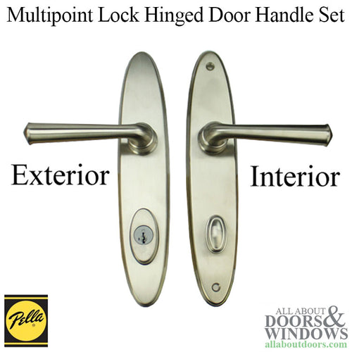 Pella Locus Active Hinged Door Handle Set Trim for Multipoint Lock - Pella Locus Active Hinged Door Handle Set Trim for Multipoint Lock