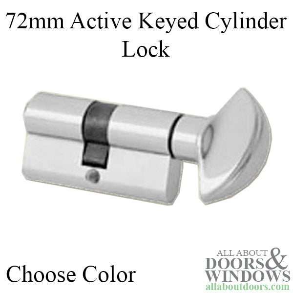 36/36 72mm Active Keyed 360° Euro Cylinder - 36/36 72mm Active Keyed 360° Euro Cylinder