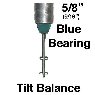 5/8 Inch Spiral Tilt-In Window Balance Rod w/ Blue Bearing