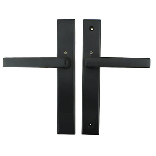 Dallas Contemporary Lever Handle, Fixed Dummy Pair, M1643 / 2161N Set - Matte Black