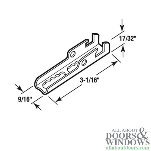 Mounting Bracket - Door Surface - Mounting Bracket - Door Surface