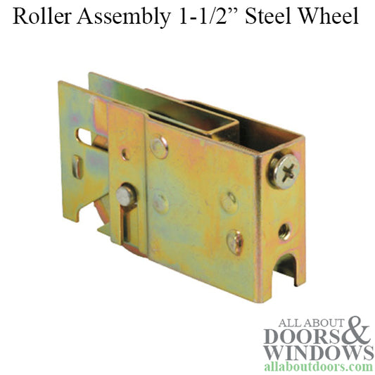 Sliding Door Roller With Adjustable Housing 1.5 Inch Steel Wheel Door Roller