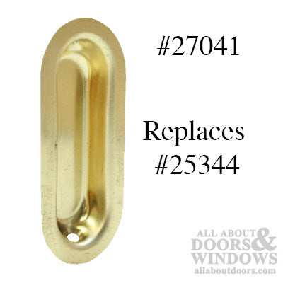 Pocket Door Pull Handle for Sliding Door - Polished Brass - Pocket Door Pull Handle for Sliding Door - Polished Brass