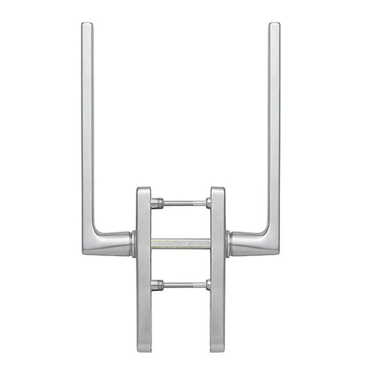 Dallas Handleset for Active Lift and Slide Door System, Keyed Both Sides - Resista Satin Nickel