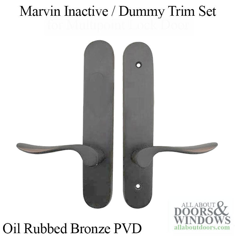 Marvin Inactive / Dummy Trim for Passive door - PVD Oil Rubbed Bronze - Marvin Inactive / Dummy Trim for Passive door - PVD Oil Rubbed Bronze