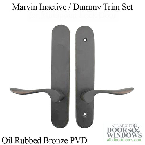 Marvin Inactive / Dummy Trim for Passive door - PVD Oil Rubbed Bronze - Marvin Inactive / Dummy Trim for Passive door - PVD Oil Rubbed Bronze