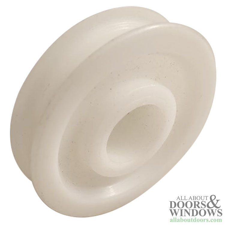 Nylon Wheel for Bottom Mount Roller Assembly Concave Wheel 1-1/4 Inch White - Nylon Wheel for Bottom Mount Roller Assembly Concave Wheel 1-1/4 Inch White