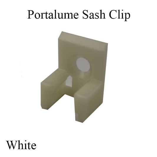 Portalume Sash Clip, Plastic - White