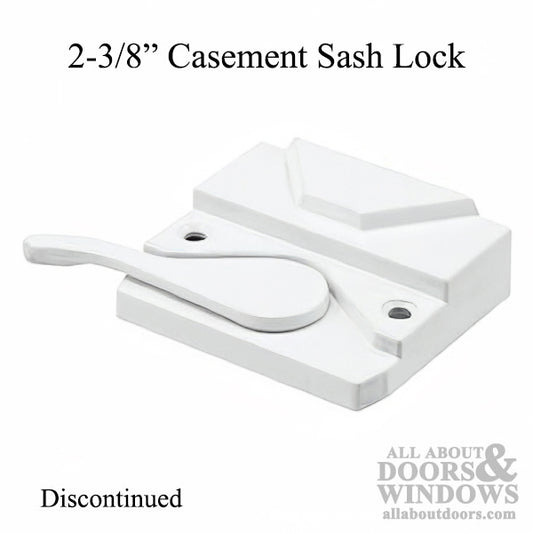 Casement SASH LOCK, 2-3/8 inch holes c-c,  Right, Choose Color