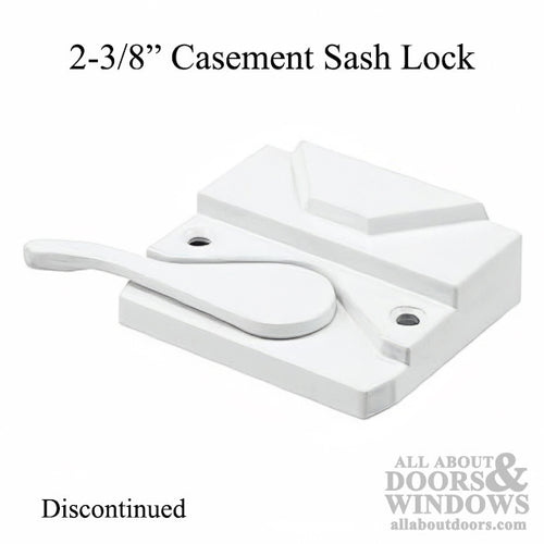 Casement SASH LOCK, 2-3/8 inch holes c-c,  Right, Choose Color - Casement SASH LOCK, 2-3/8 inch holes c-c,  Right, Choose Color