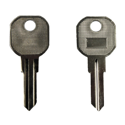 Key Blanks for Larson Heavy-Duty Surface Mount Handle Set, Nickel Silver 2-Pack