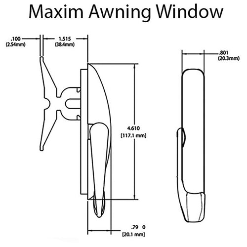 Truth Maxim Sash Lock – Non-Handed – Awning Window Hardware - Truth Maxim Sash Lock – Non-Handed – Awning Window Hardware