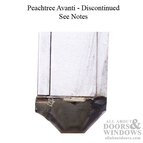 Peachtree 36 Inch Bottom Door Sweep for Avanti Doors - Black - DISCONTINUED - Peachtree 36 Inch Bottom Door Sweep for Avanti Doors - Black - DISCONTINUED