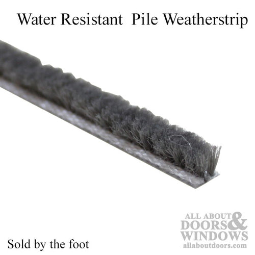 Weatherstrip .187 backing x .140 pile height - Grey - Weatherstrip .187 backing x .140 pile height - Grey