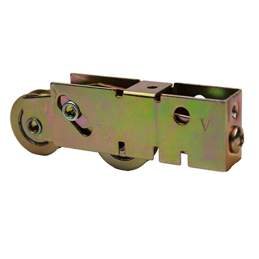 Tandem Door Roller For Vinyl Sliding Doors 1.25 Inch Steel Wheel Diameter Black Finish