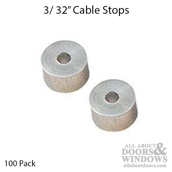 Garage Door Extruded Cable Stops 3/32