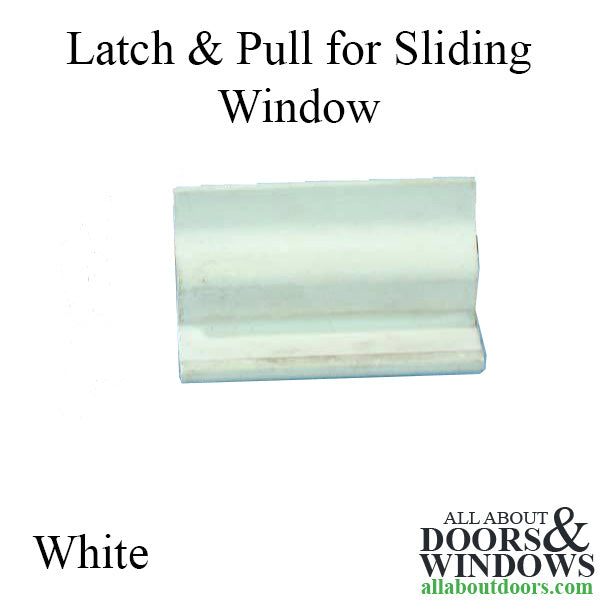 Sliding Window Handle, Pull Latch - White - Sliding Window Handle, Pull Latch - White