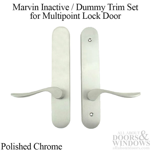 Marvin Inactive / Dummy Trim for Passive door - Polished Chrome - Marvin Inactive / Dummy Trim for Passive door - Polished Chrome