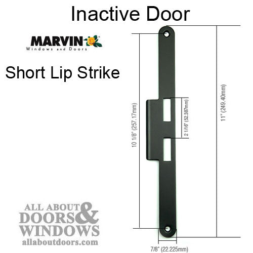 Marvin Strike Plate, Inactive Panel, Short Lip - Marvin Strike Plate, Inactive Panel, Short Lip