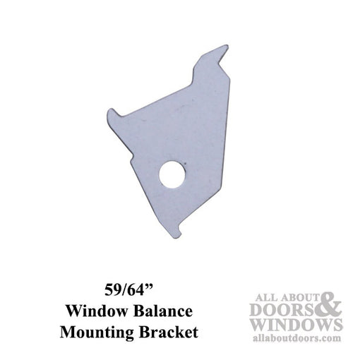 Mounting Bracket, Small 59/64 - White - Mounting Bracket, Small 59/64 - White