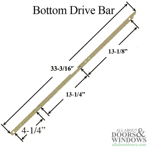 Auxillary Locking Module Drive Bar / Rod, IPD Door - Bottom - Auxillary Locking Module Drive Bar / Rod, IPD Door - Bottom