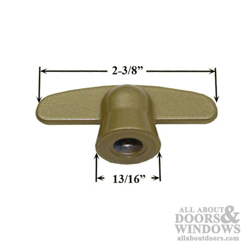 Pella Window T- Handle, Special 3/8 Spline - Choose Color - Pella Window T- Handle, Special 3/8 Spline - Choose Color