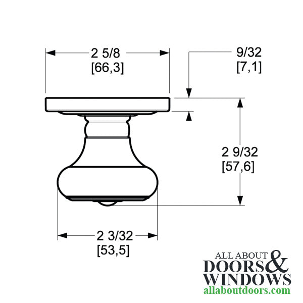 5020 Estate Colonial Knob - Oil Rubbed Bronze - 5020 Estate Colonial Knob - Oil Rubbed Bronze