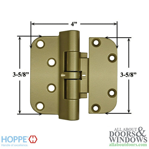 Hoppe F1713, 2009 Set Hinge, LHI / RHO - Gold - Hoppe F1713, 2009 Set Hinge, LHI / RHO - Gold