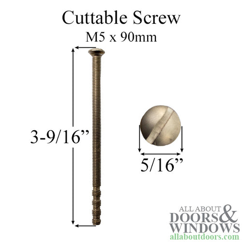 Cuttable Screw M5 X 90MM Slotted Oval - Cuttable Screw M5 X 90MM Slotted Oval