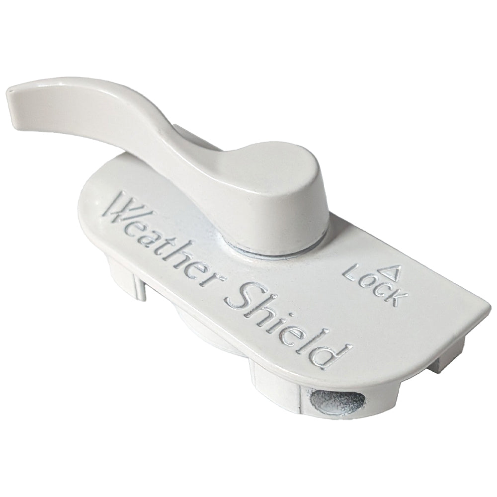 Window Sash Lock, Weather Shield Logo Recessed With Flange, Left Hand - Window Sash Lock, Weather Shield Logo Recessed With Flange, Left Hand