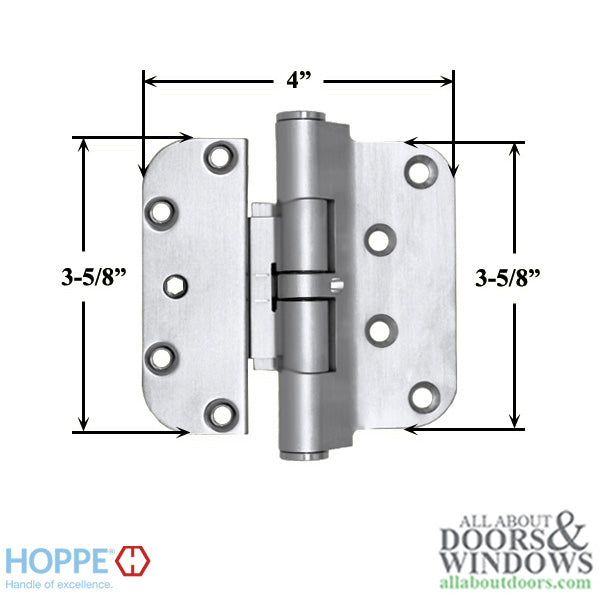 Hoppe F41-R, 2009 Guide Hinge, Brushed Chrome - Hoppe F41-R, 2009 Guide Hinge, Brushed Chrome