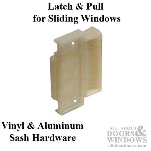 Latch and Pull - Vinyl and Aluminum Sash Hardware, Plastic / Aluminum - Black