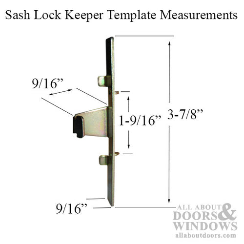EntryGard Sash Lock Template - EntryGard Sash Lock Template