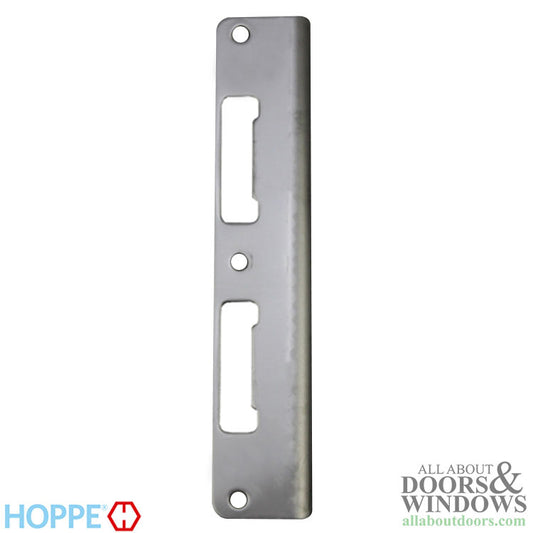 Strike Plate, 1.74 x 8.82"  Curved Lip Latch / Deadbolt - Stainless Steel