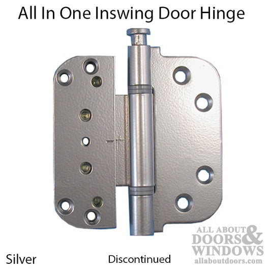 Hinge, All in one (V-H) Inswing Door HInge - Silver - Sold Out