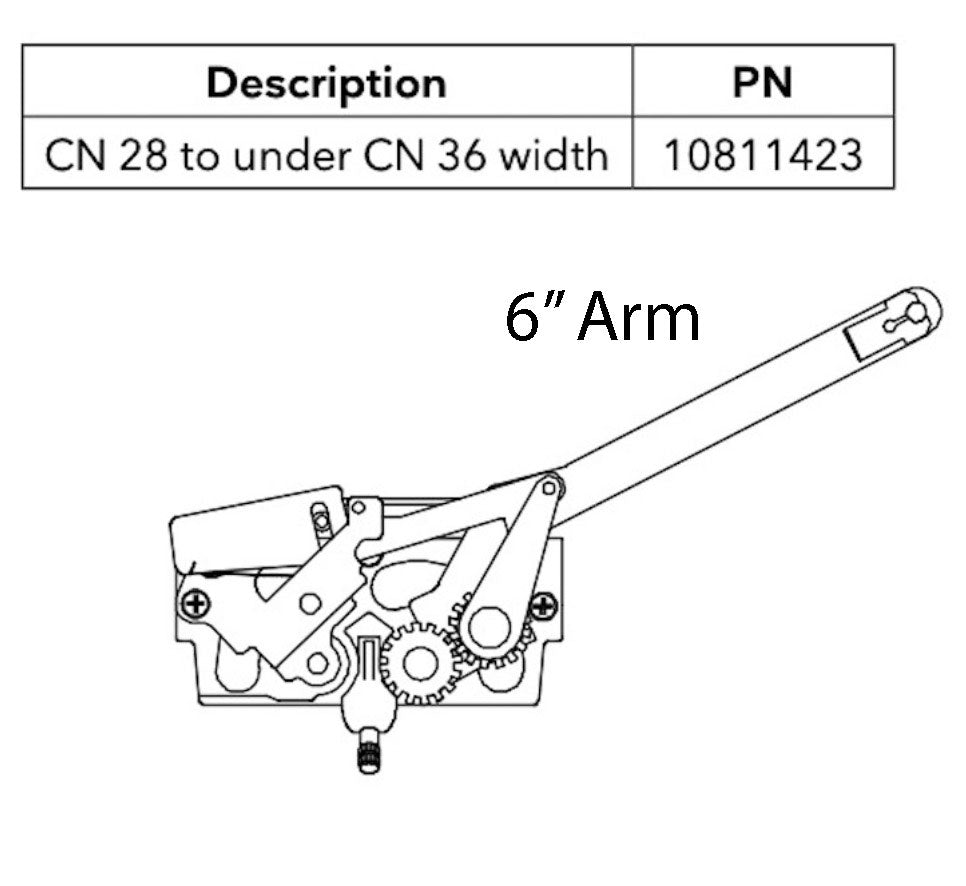 Marvin 10811423 Roto-Gear Operator  Op−O−Lock, For 6