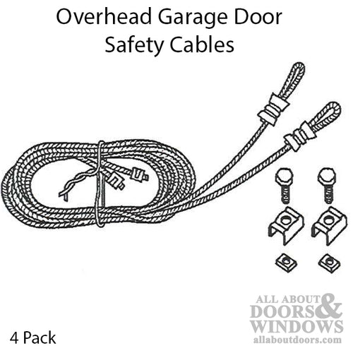 Safety Cables, Overhead Garage Doors - 4 pack - Safety Cables, Overhead Garage Doors - 4 pack