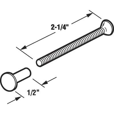 Binder Posts and Fasteners - 2-1/4 inch Black - Binder Posts and Fasteners - 2-1/4 inch Black