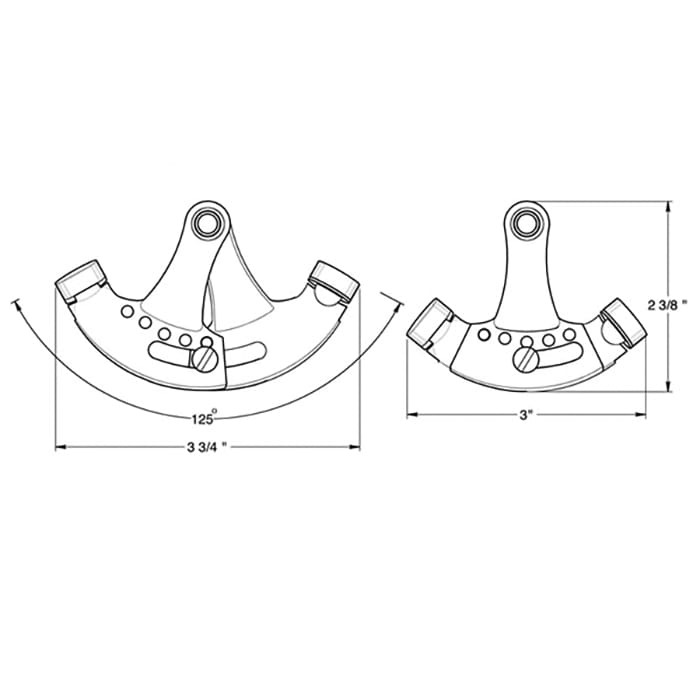 Adjustable Hinge Pin Stop, Solid Brass  - Choose Finish - Adjustable Hinge Pin Stop, Solid Brass  - Choose Finish