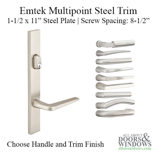 Multipoint Trim, 1-1/2 x 11 inch, American, Stainless Steel, Choose Options