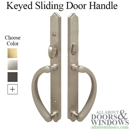 Expressions Narrow Arch, Active Keyed Sliding Door Handle - Choose Color